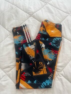 Brazilian Athletic Leggings - Multicolor Tropical Print